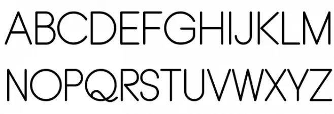Typo Grotesk Rounded Light フォント 大文字