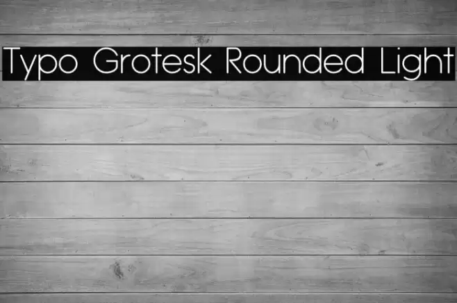 Typo Grotesk Rounded Light Font examples