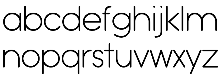 Typo Grotesk Rounded Light Font LOWERCASE