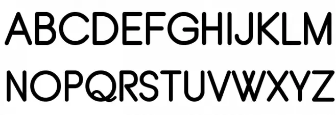 Typo Grotesk Rounded Font Litere mari