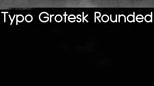 Typo Grotesk Rounded Font examples