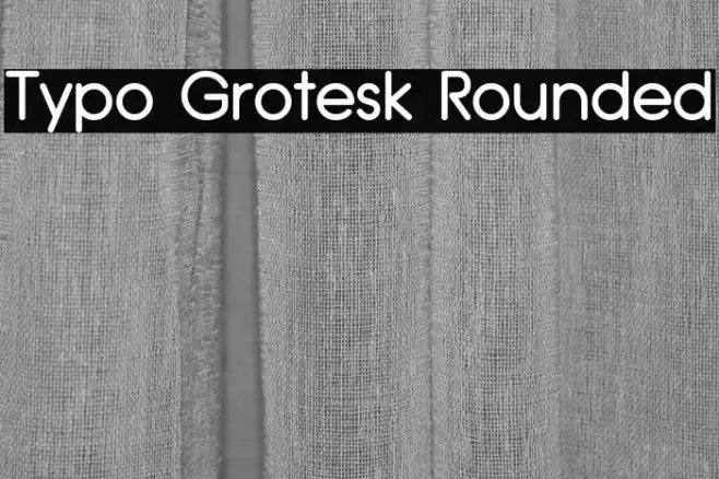 Typo Grotesk Rounded Font examples
