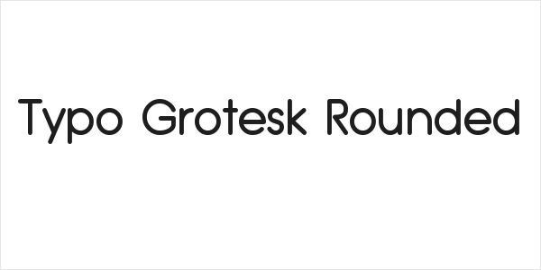 Typo Grotesk Rounded Logo