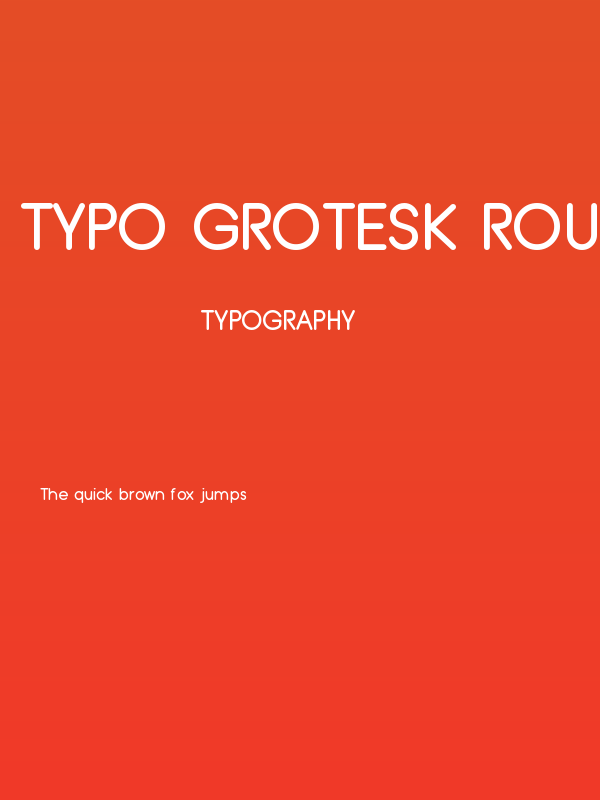 Typo Grotesk Rounded Poster