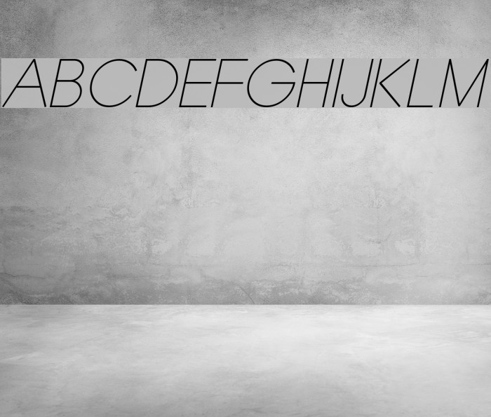 Typo Grotesk Thin Italic Font examples