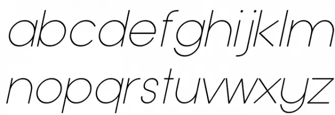 Typo Grotesk Thin Italic