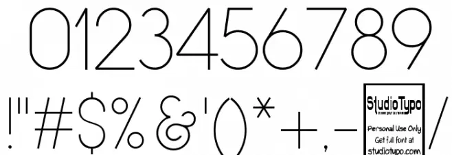 Typo Grotesk Thin Font OTHER CHARS