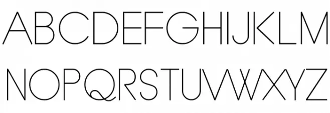 Typo Grotesk Thin 字体 大写