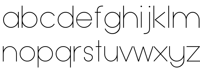 Typo Grotesk Thin Font LOWERCASE