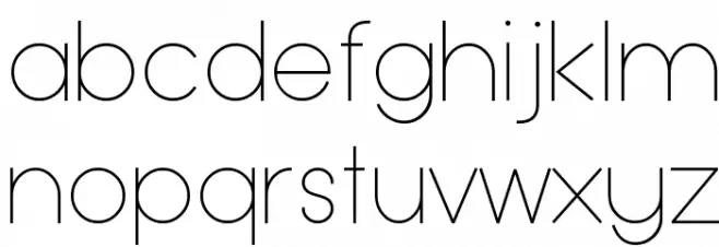 Typo Grotesk Thin Font LOWERCASE