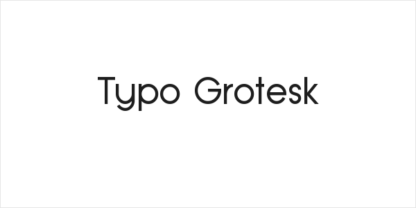 Typo Grotesk Logo