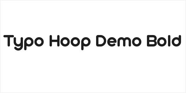 Typo Hoop Demo Bold Logo