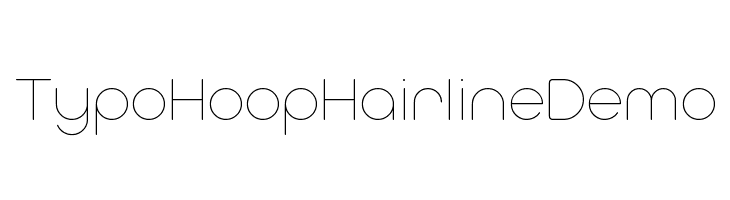 Typo Hoop Hairline Demo  Free Fonts Download