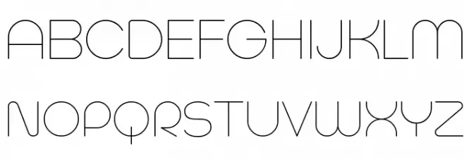 Typo Hoop Hairline Demo Schriftart Groß