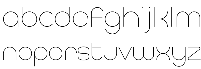 Typo Hoop Hairline Demo Font LOWERCASE