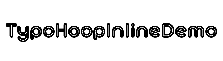 Typo Hoop Inline Demo  नि: शुल्क फ़ॉन्ट्स डाउनलोड