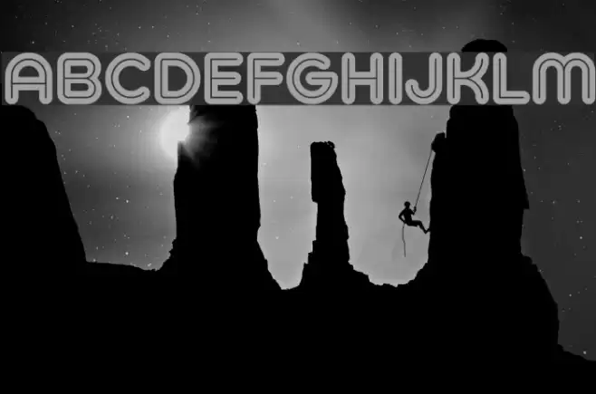 Typo Hoop Inline Demo Font examples