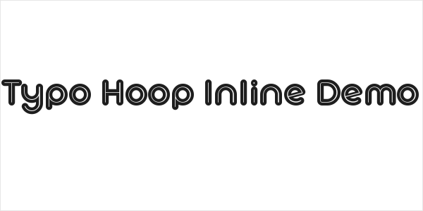 Typo Hoop Inline Demo Logo