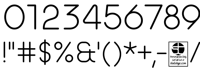 Typo Hoop Light Demo Font OTHER CHARS