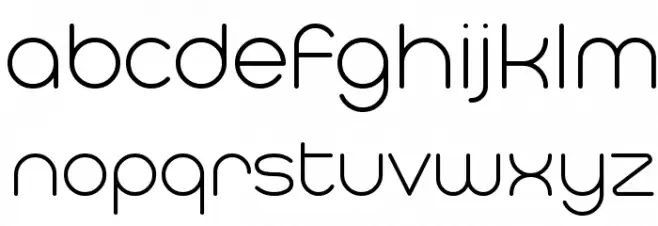 Typo Hoop Light Demo Caratteri MINUSCOLO