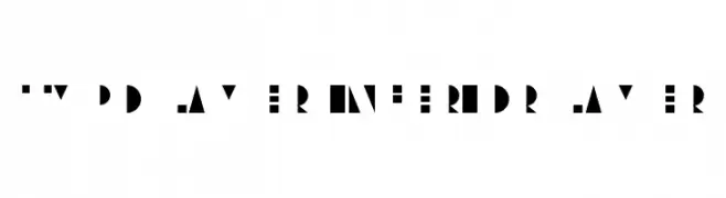 Typo Layer Inferior Layer  免费字体下载