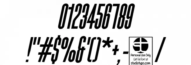 Typo-Longest Demo Bold Italic Font OTHER CHARS
