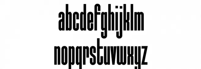 Typo-Longest Demo Bold Caratteri MINUSCOLO