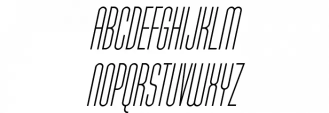 Typo-Longest Light Demo Italic フォント 大文字
