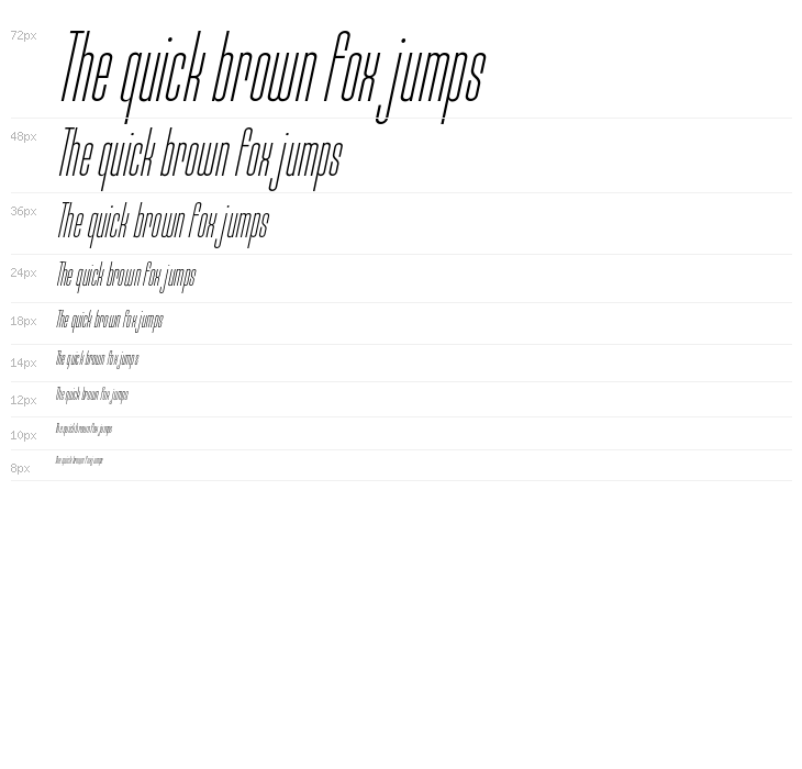 Typo-Longest Light Demo Italic Waterfall