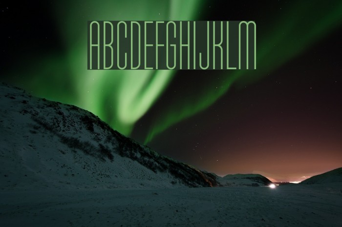 Typo-Longest Light Demo Font examples