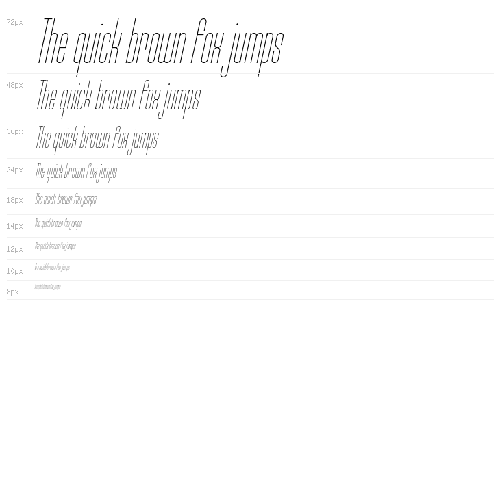 Typo-Longest Thin Demo Italic Waterfall