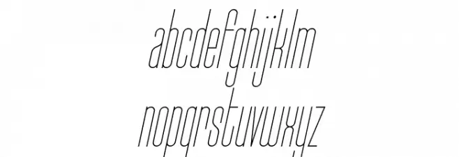 Typo-Longest Thin Demo Italic خط أحرف صغيرة