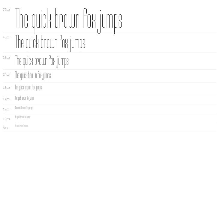 Typo-Longest Thin Demo Waterfall