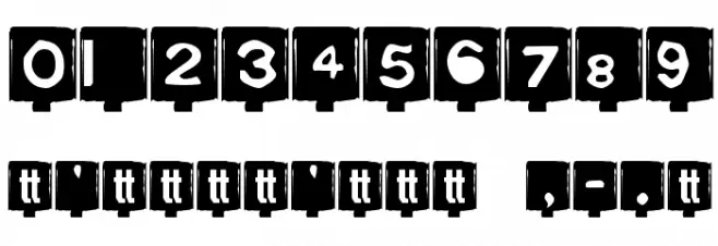 Typo Negative Schriftart Anderer Schreiben