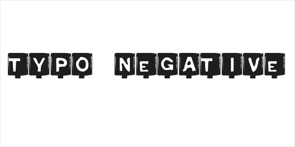 Typo Negative Logo