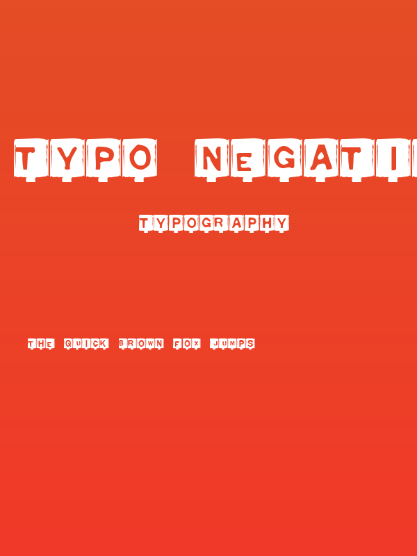 Typo Negative Poster