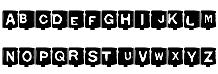 Typo Negative Schriftart Kleinbuchstaben