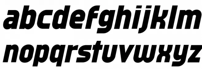 Typo Oval Black Demo Italic Schriftart Kleinbuchstaben
