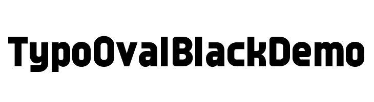 Typo Oval Black Demo  Скачать бесплатные шрифты