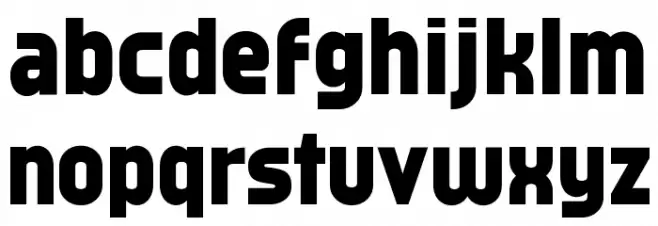 Typo Oval Black Demo Schriftart Kleinbuchstaben