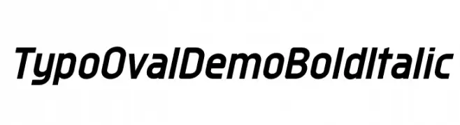 Typo Oval Demo Bold Italic  Descarca Fonturi Gratis
