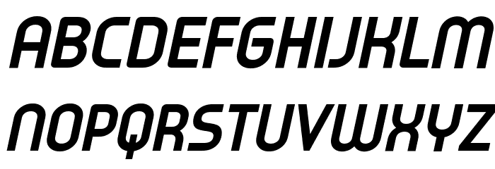 Typo Oval Demo Bold Italic Font Litere mari