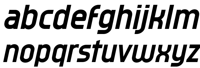 Typo Oval Demo Bold Italic Font LOWERCASE
