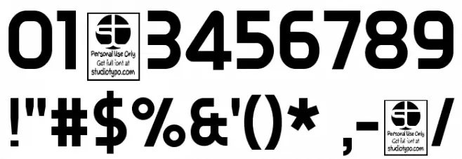 Typo Oval Demo Bold Font OTHER CHARS