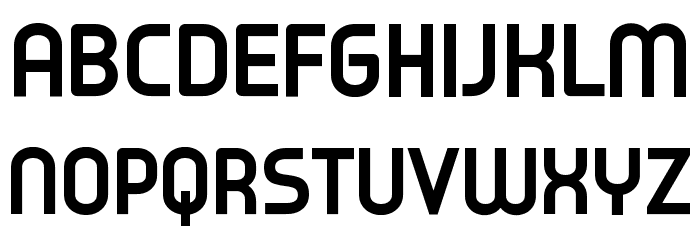 Typo Oval Demo Bold Font Litere mari