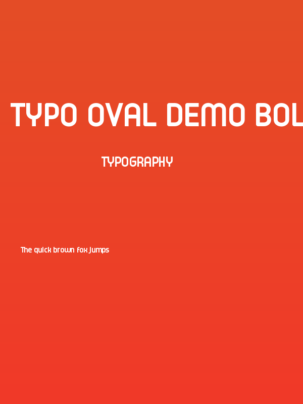 Typo Oval Demo Bold Poster