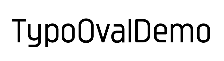 Typo Oval Demo  フリーフォントのダウンロード