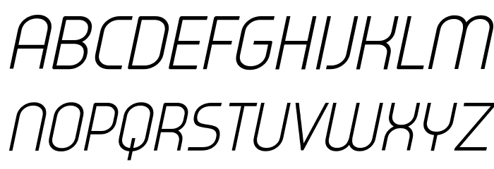 Typo Oval Light Demo Italic Fonte MAIÚSCULAS