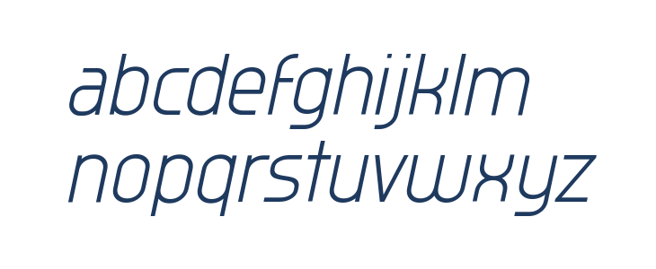 Typo Oval Light Demo Italic Lowercase