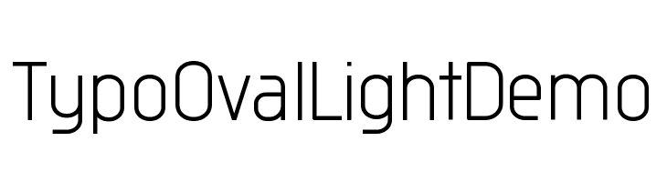 Typo Oval Light Demo  font caratteri gratis